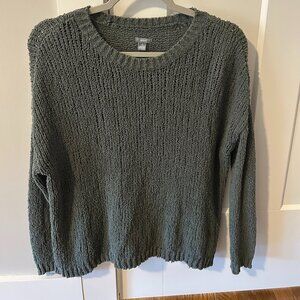 aerie olive knit sweater